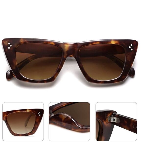 Retro cat eye Frame Sunglasses main image 3